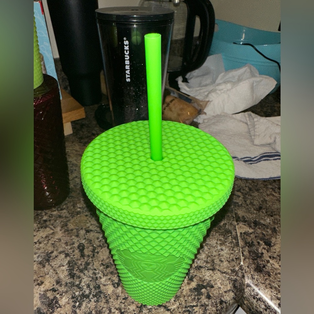 Matte Green Starbucks Cup